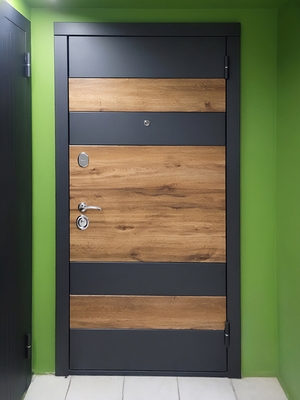 Двухцветная квартирная дверь Двухцветная квартирная дверь